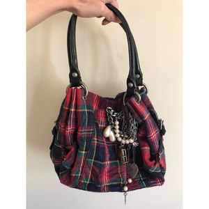 Juicy Couture Plaid Jewel Satchel